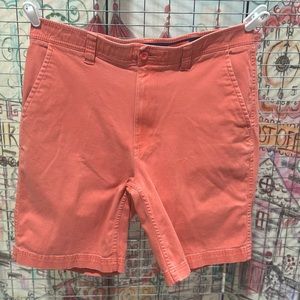 St John's Bay Mens Shorts Size 36 Comfort Stretch Waist Coral Chino
